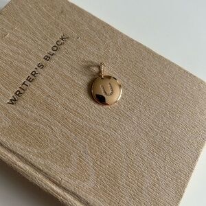 NEW 18K Rose Gold Plated U Initial Pendent for Necklace